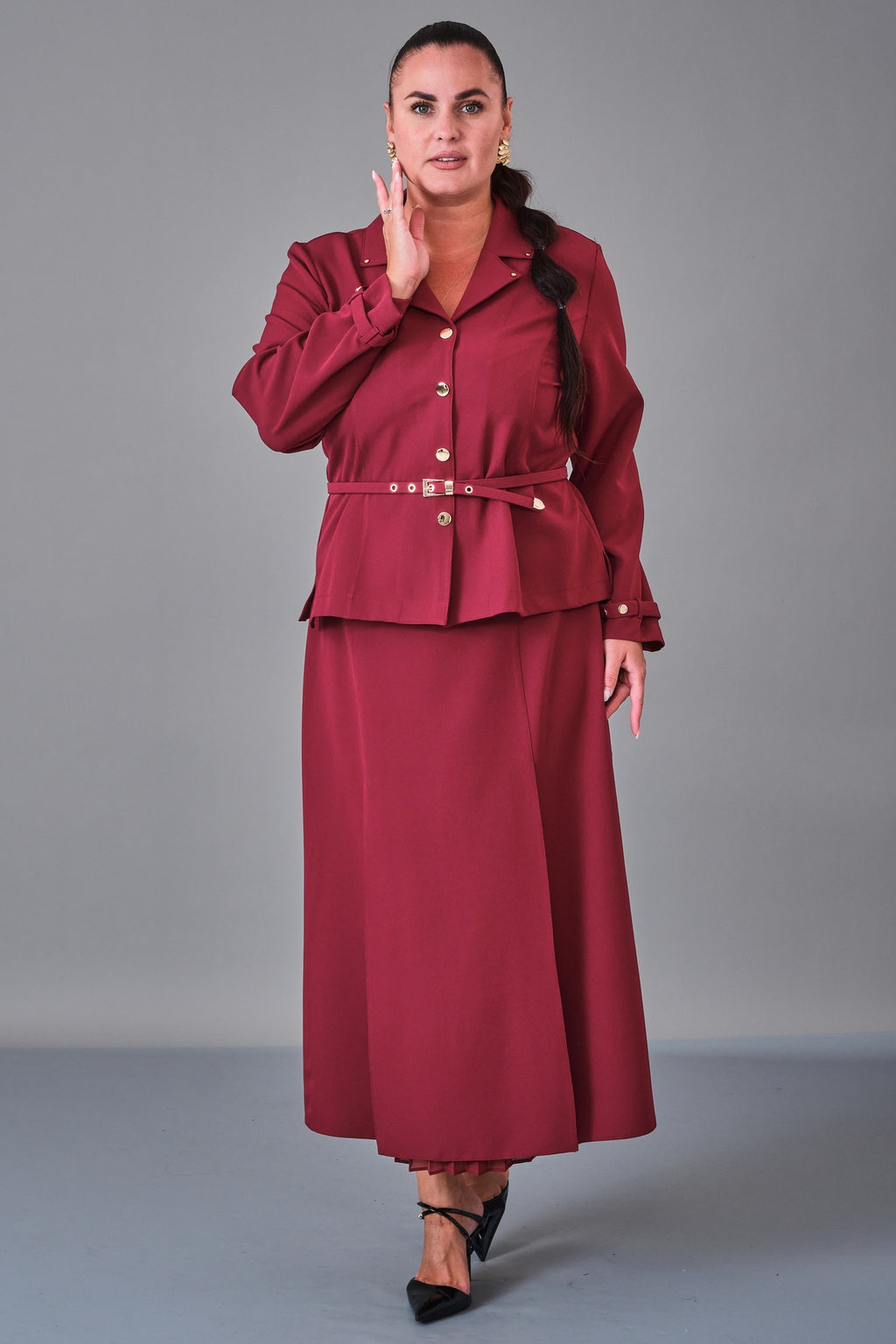Dress Port - Plus Size Suit (DSP27K3643) - 8690200216992