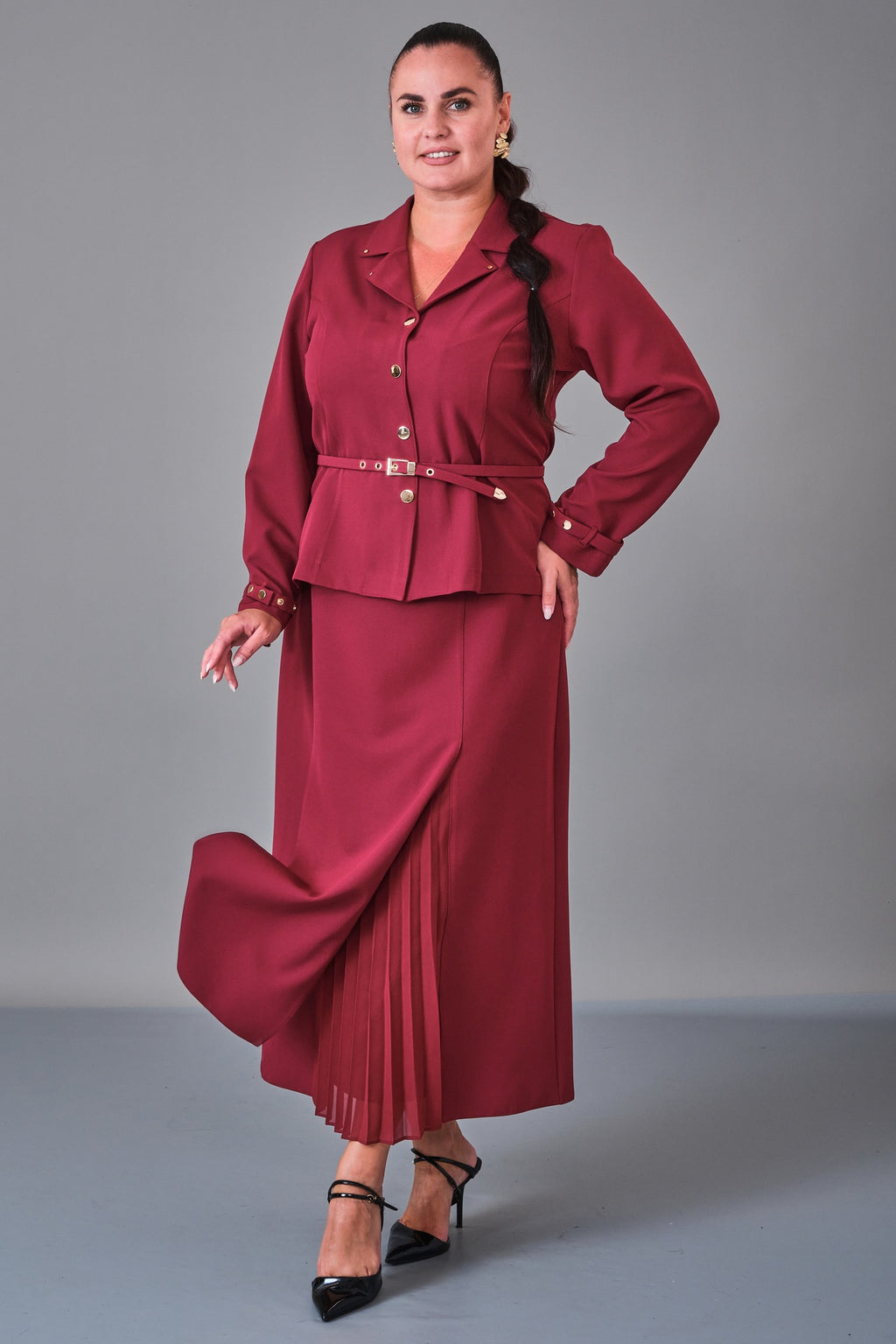 Dress Port - Plus Size Suit (DSP27K3643) - 8690200216992