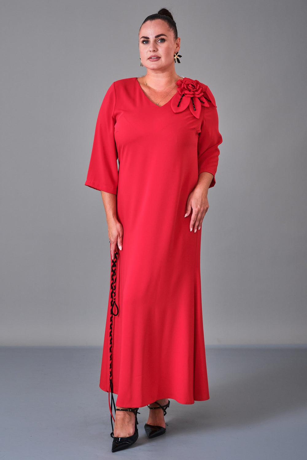 Dress Port - Plus Size Dress (DSP27K5821) - 8690200217036