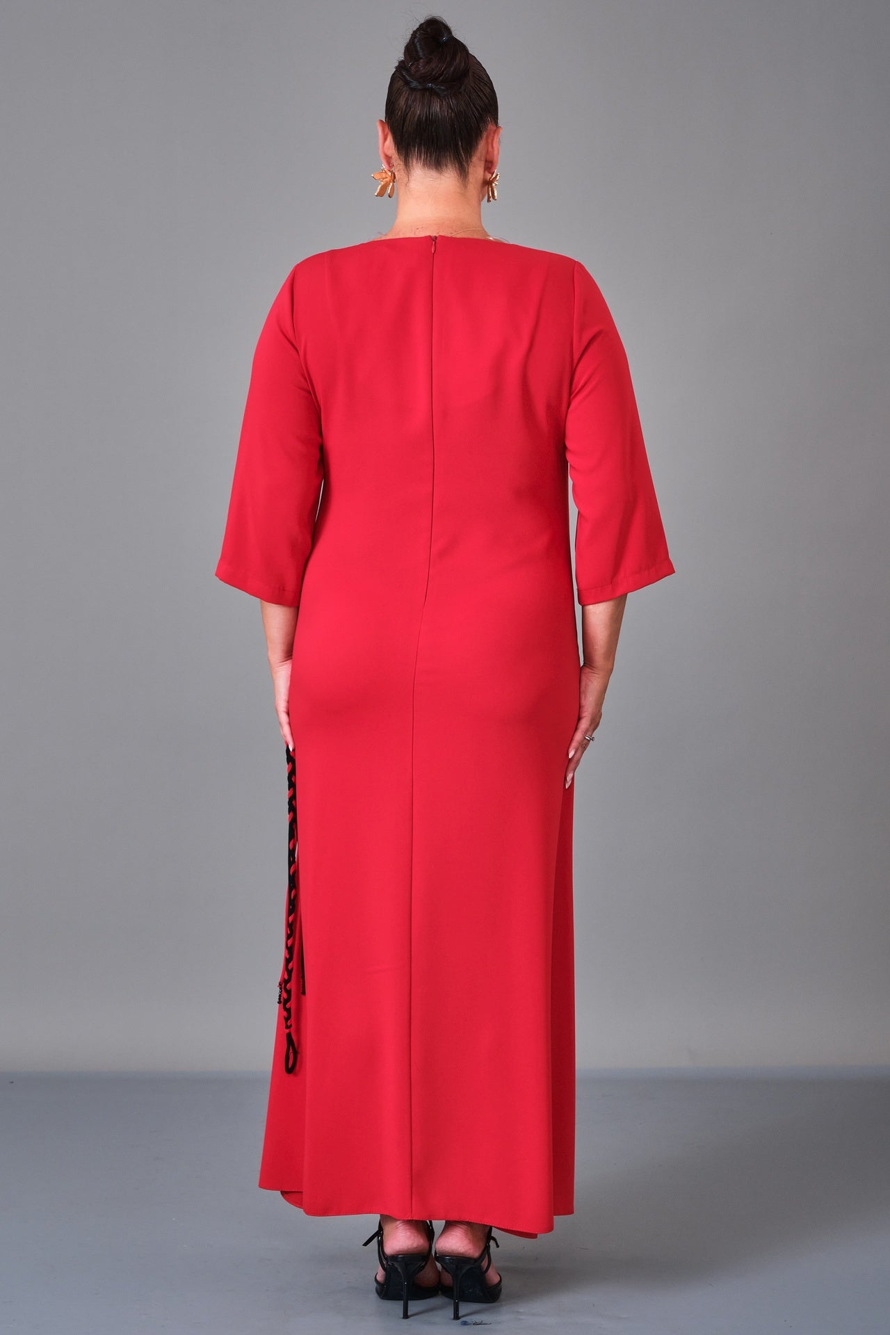 Dress Port - Plus Size Dress (DSP27K5821) - 8690200217036