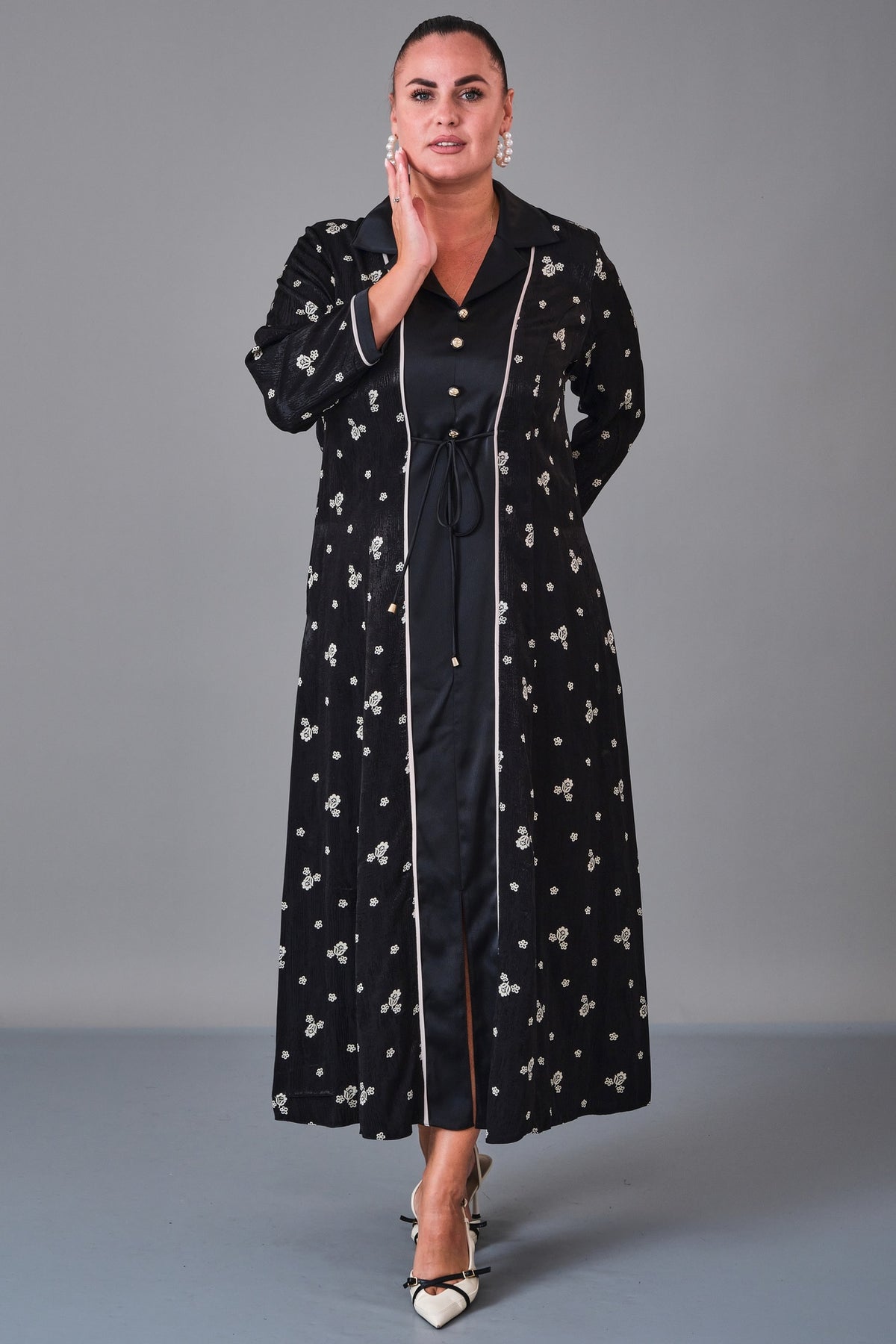 Dress Port - Plus Size Dress (DSP27K5823) - 8690200217043