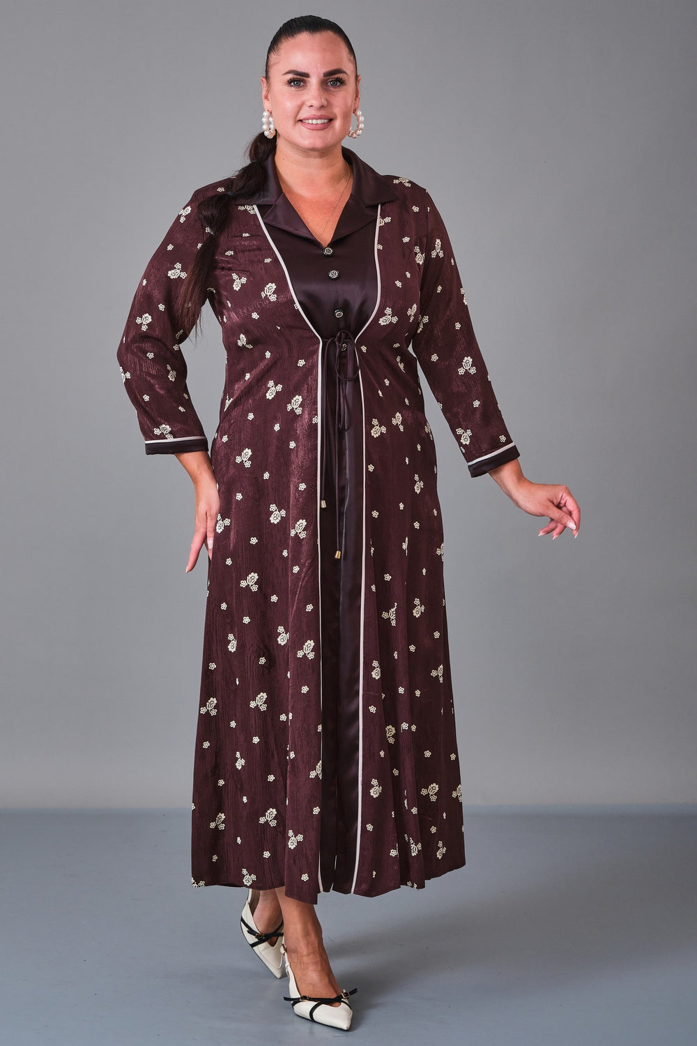 Dress Port - Plus Size Dress (DSP27K5823) - 8690200217050