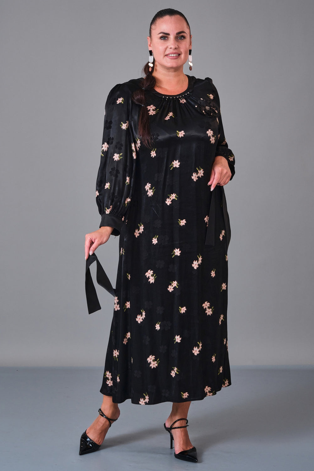 Dress Port - Plus Size Dress (DSP27K5824) - 8690200217067