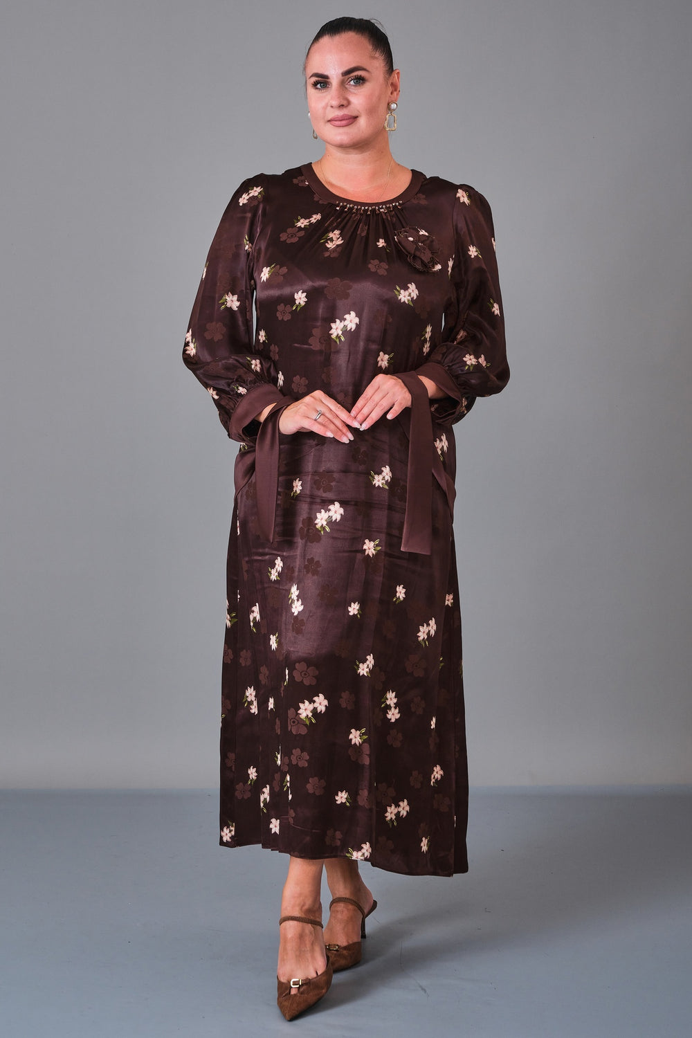 Dress Port - Plus Size Dress (DSP27K5824) - 8690200217074