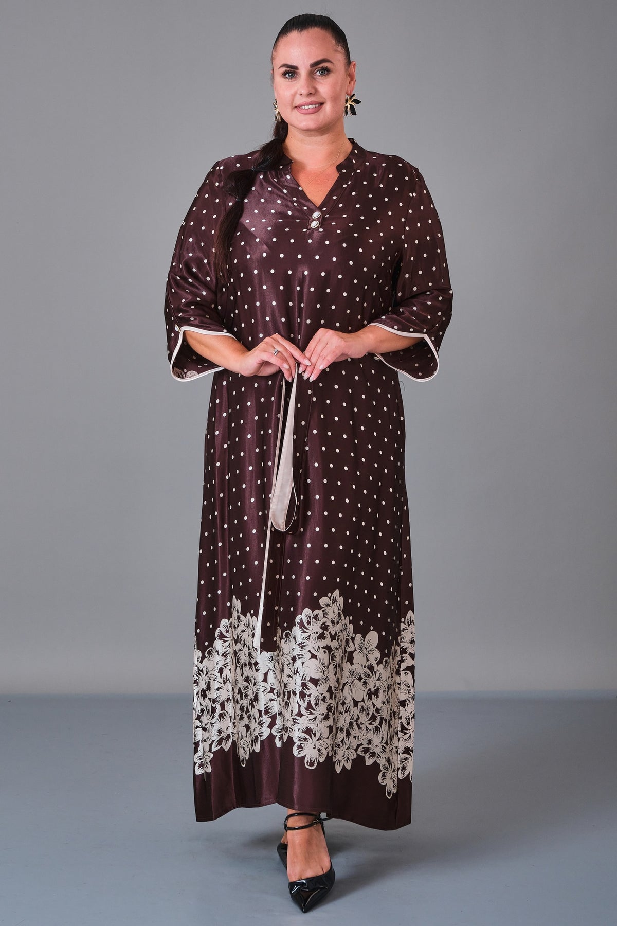 Dress Port - Plus Size Dress (DSP27K5826) - 8690200217111
