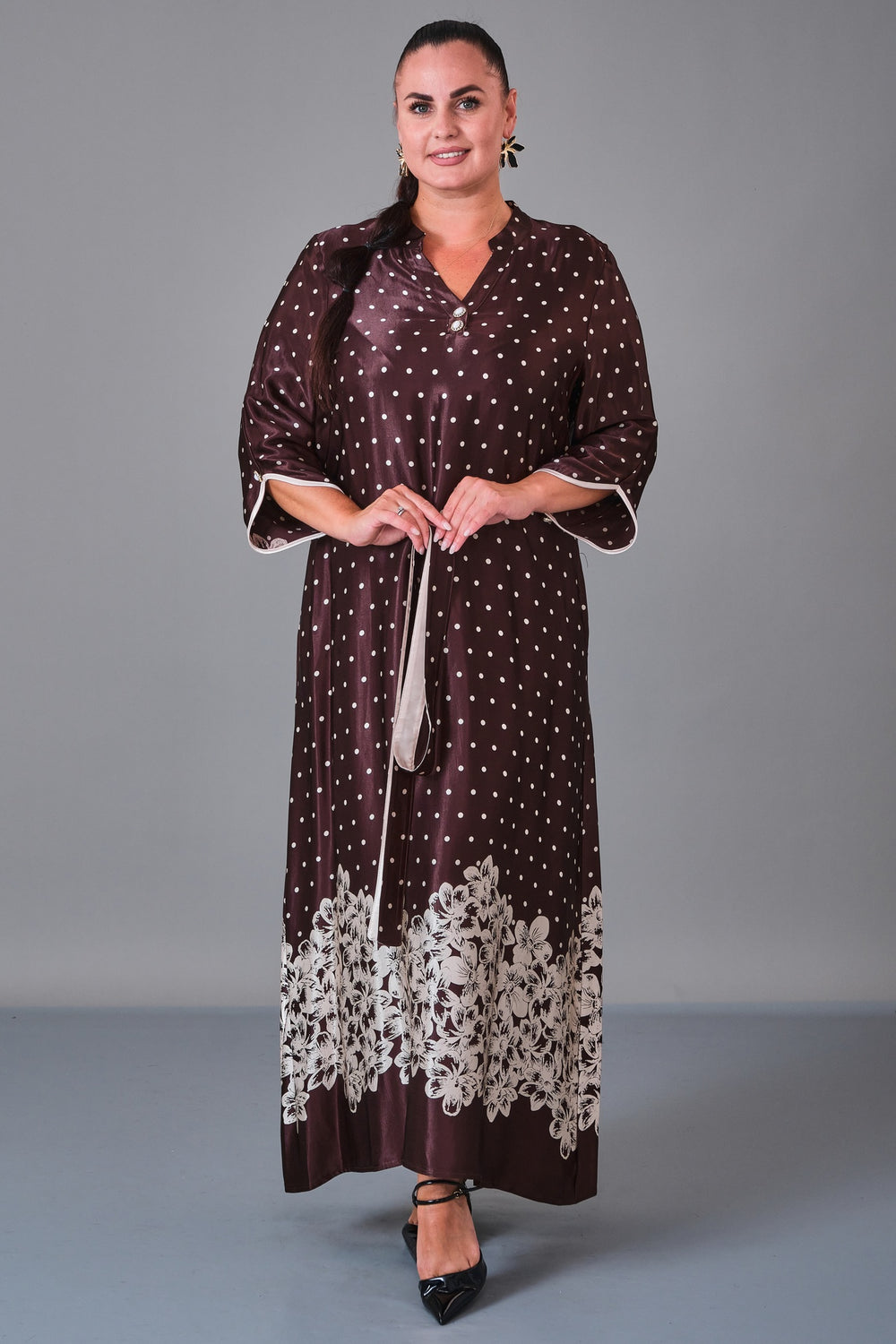 Dress Port - Plus Size Dress (DSP27K5826) - 8690200217111