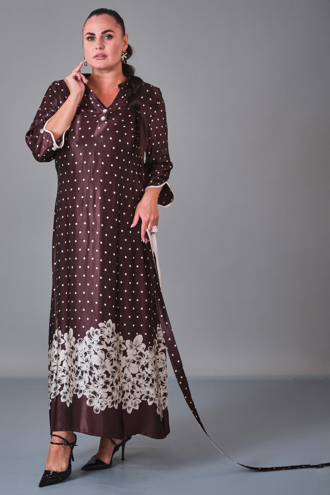 Dress Port - Plus Size Dress (DSP27K5826) - 8690200217111