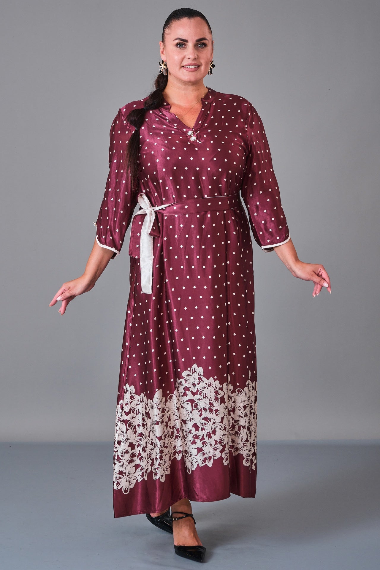 Dress Port - Plus Size Dress (DSP27K5826) - 8690200217128