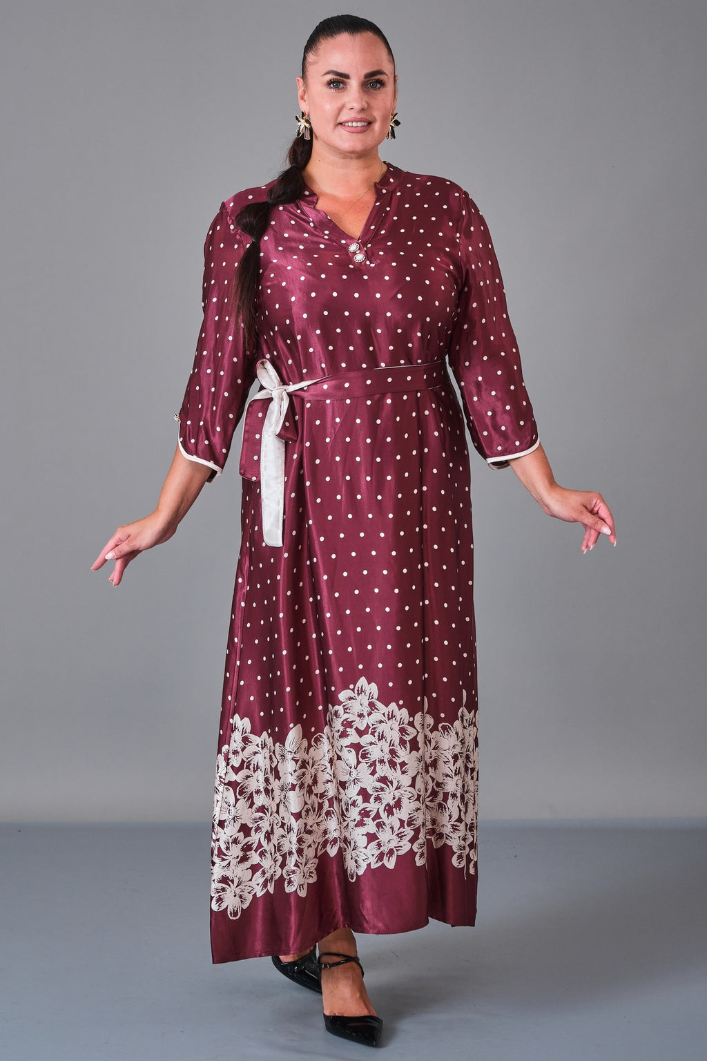 Dress Port - Plus Size Dress (DSP27K5826) - 8690200217128