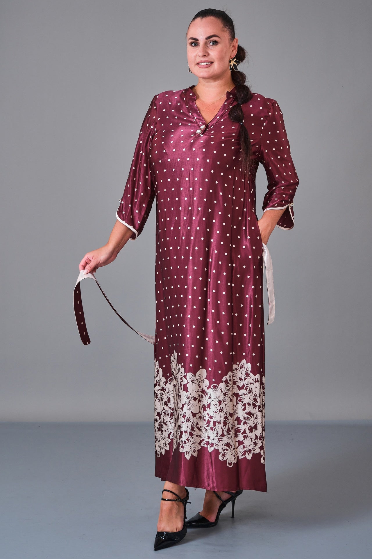 Dress Port - Plus Size Dress (DSP27K5826) - 8690200217128