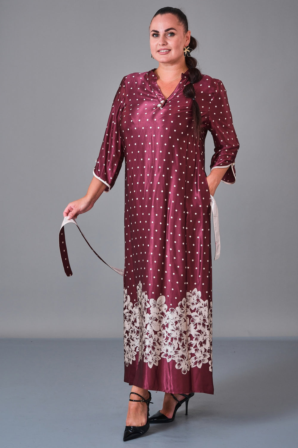 Dress Port - Plus Size Dress (DSP27K5826) - 8690200217128