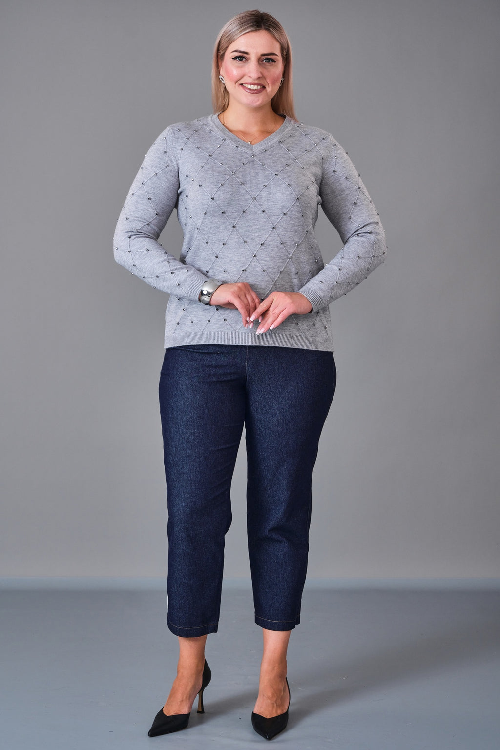 Xlife - Plus Size Blouse (XLF27K8007) - 8690200217876