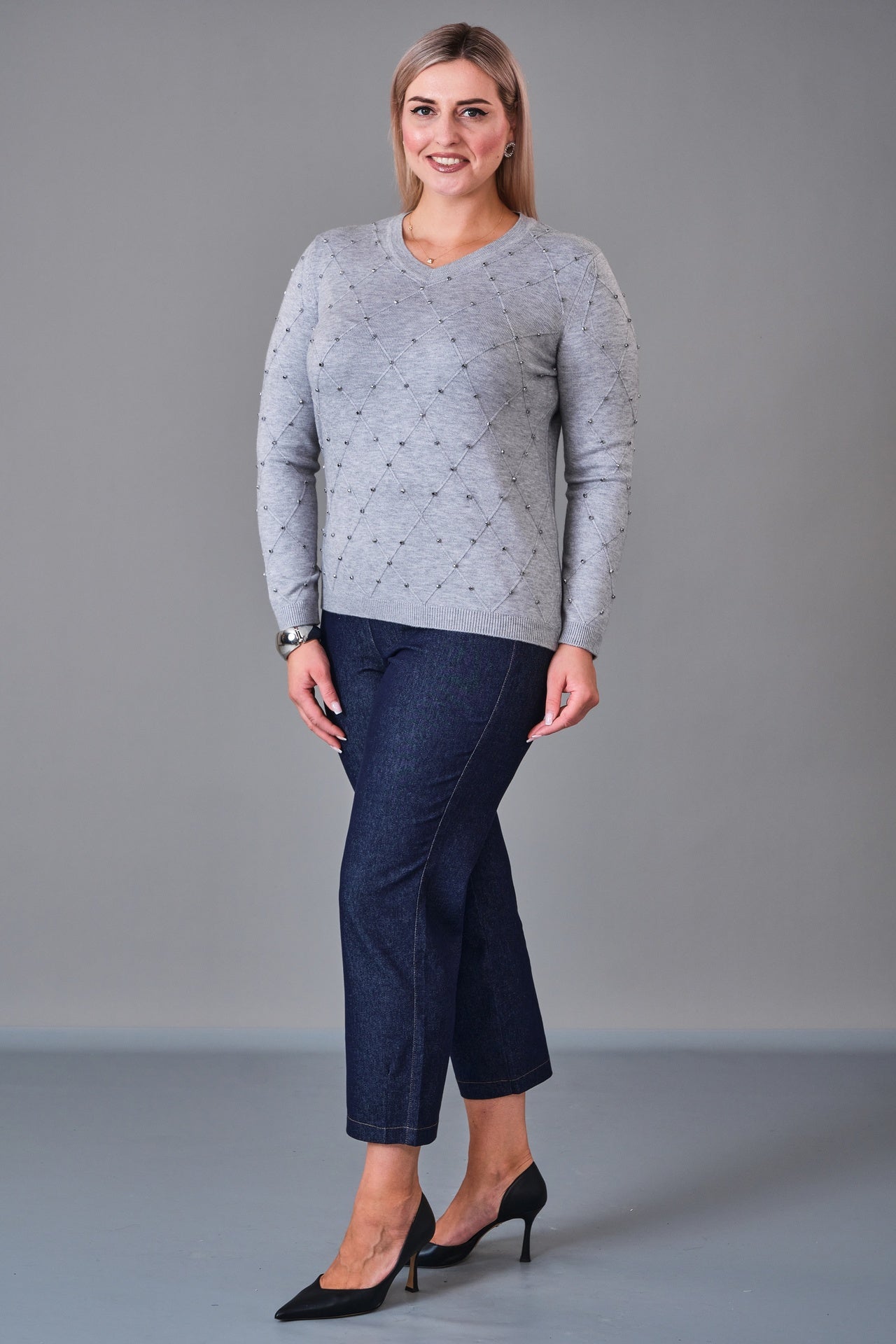 Xlife - Plus Size Blouse (XLF27K8007) - 8690200217876