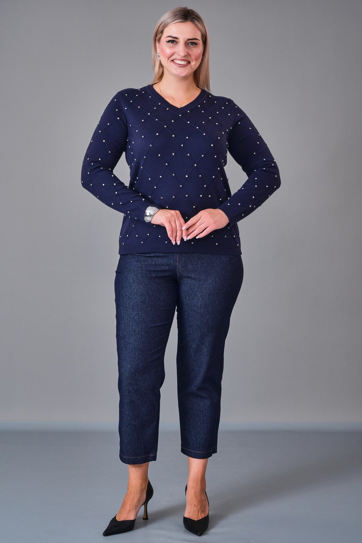Xlife - Plus Size Blouse (XLF27K8007) - 8690200217883