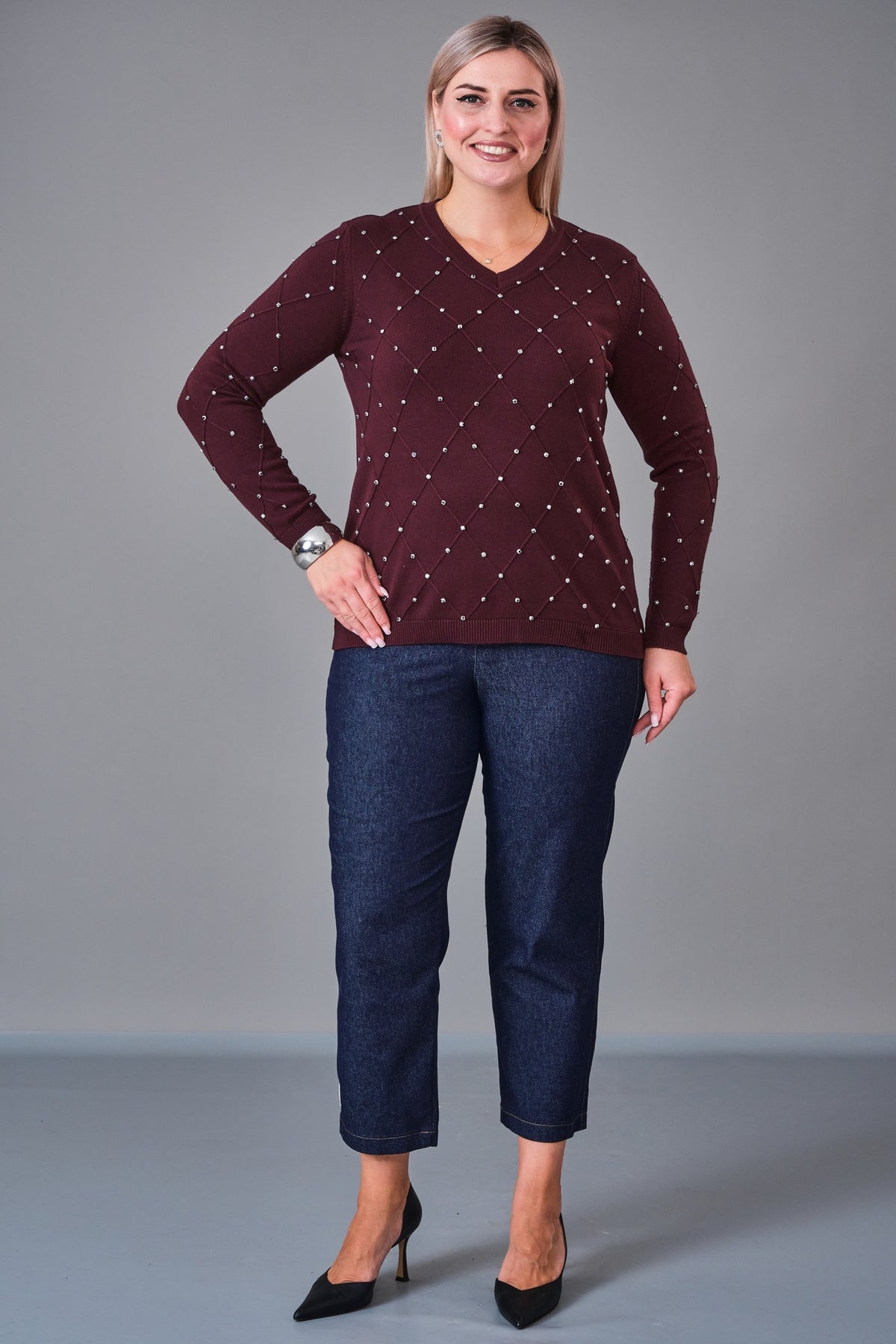 Xlife - Plus Size Blouse (XLF27K8007) - 8690200217890