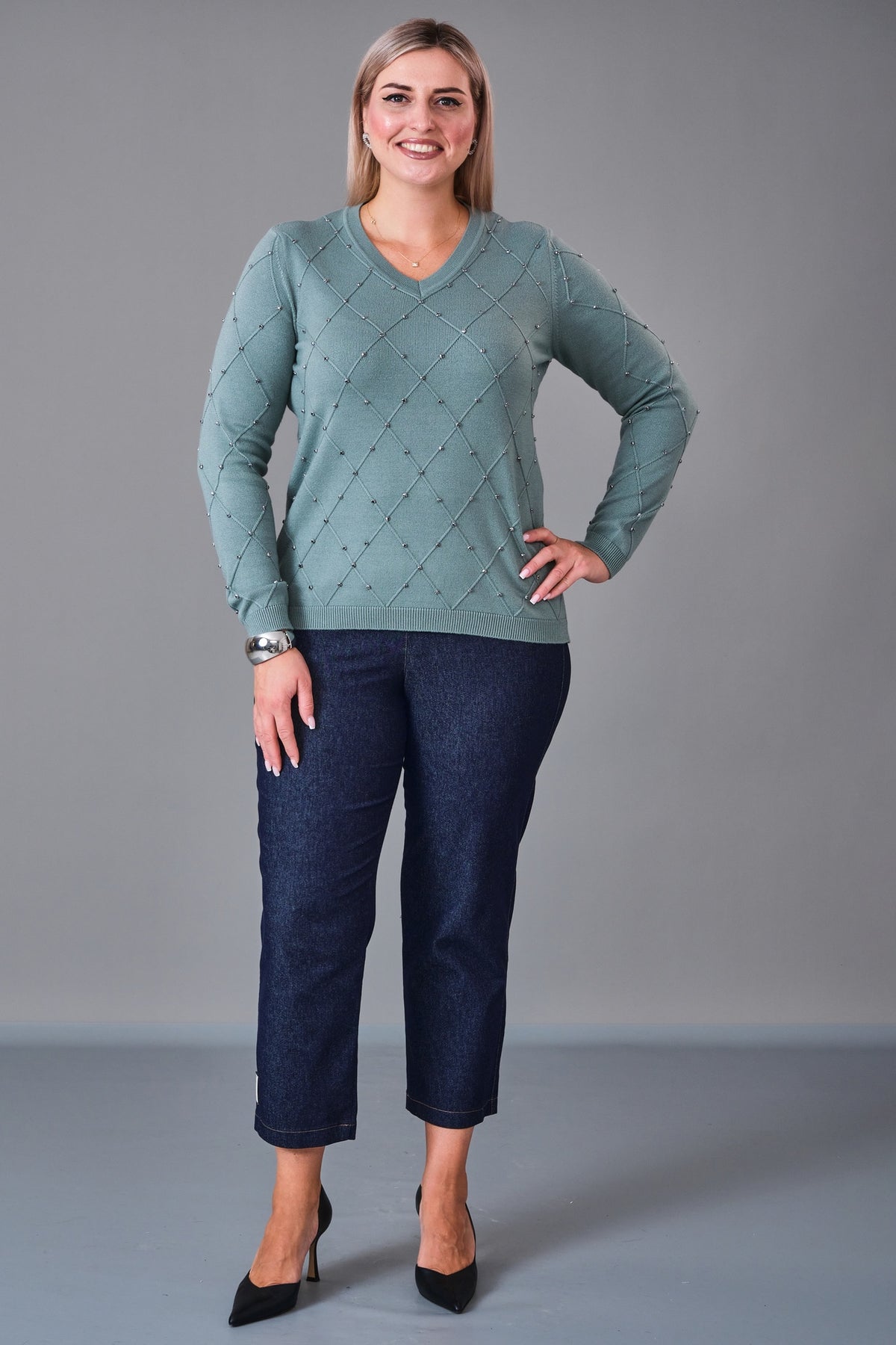 Xlife - Plus Size Blouse (XLF27K8007) - 8690200217906