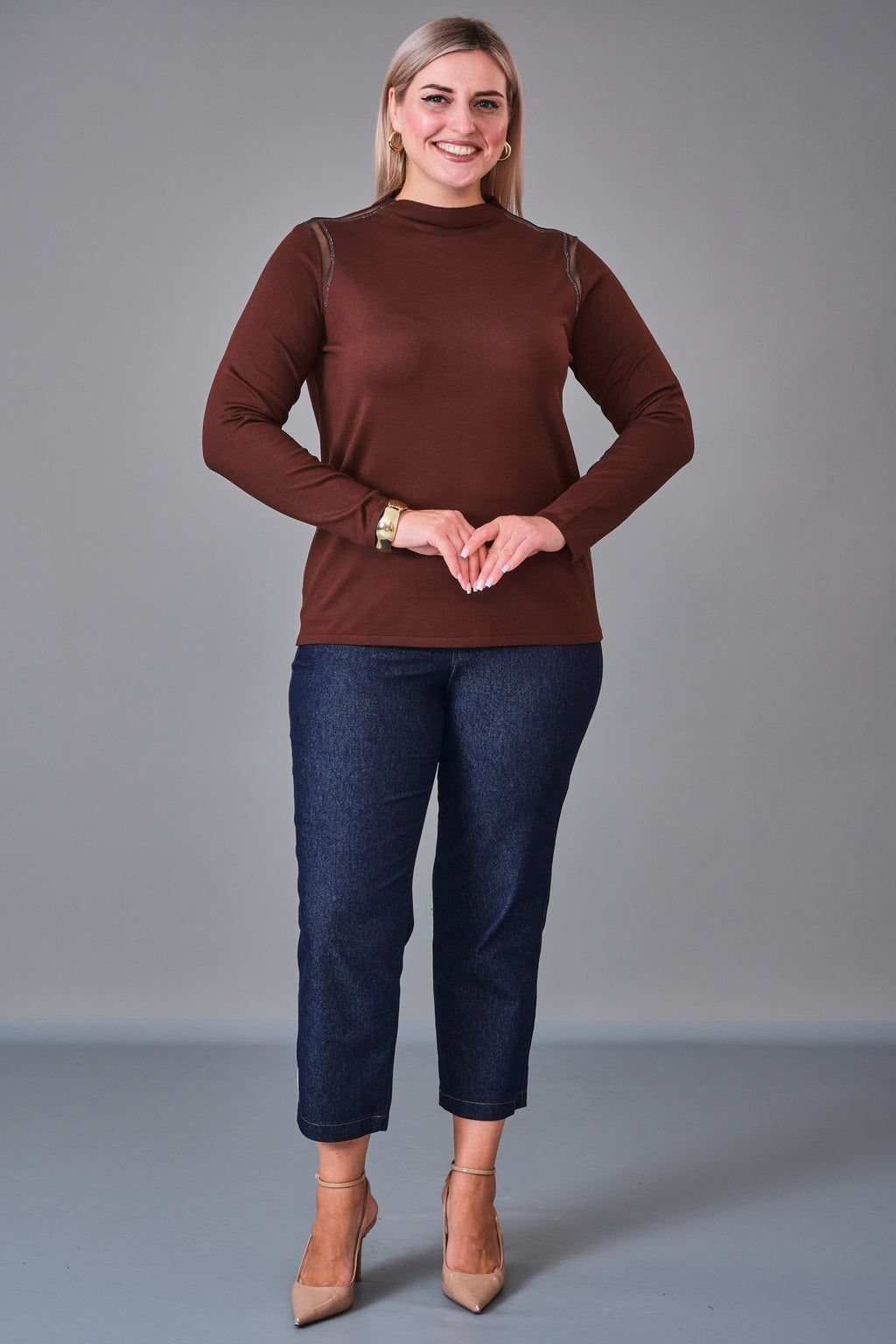 Xlife - Plus Size Knitwear (XLF27K8012) - 8690200217920