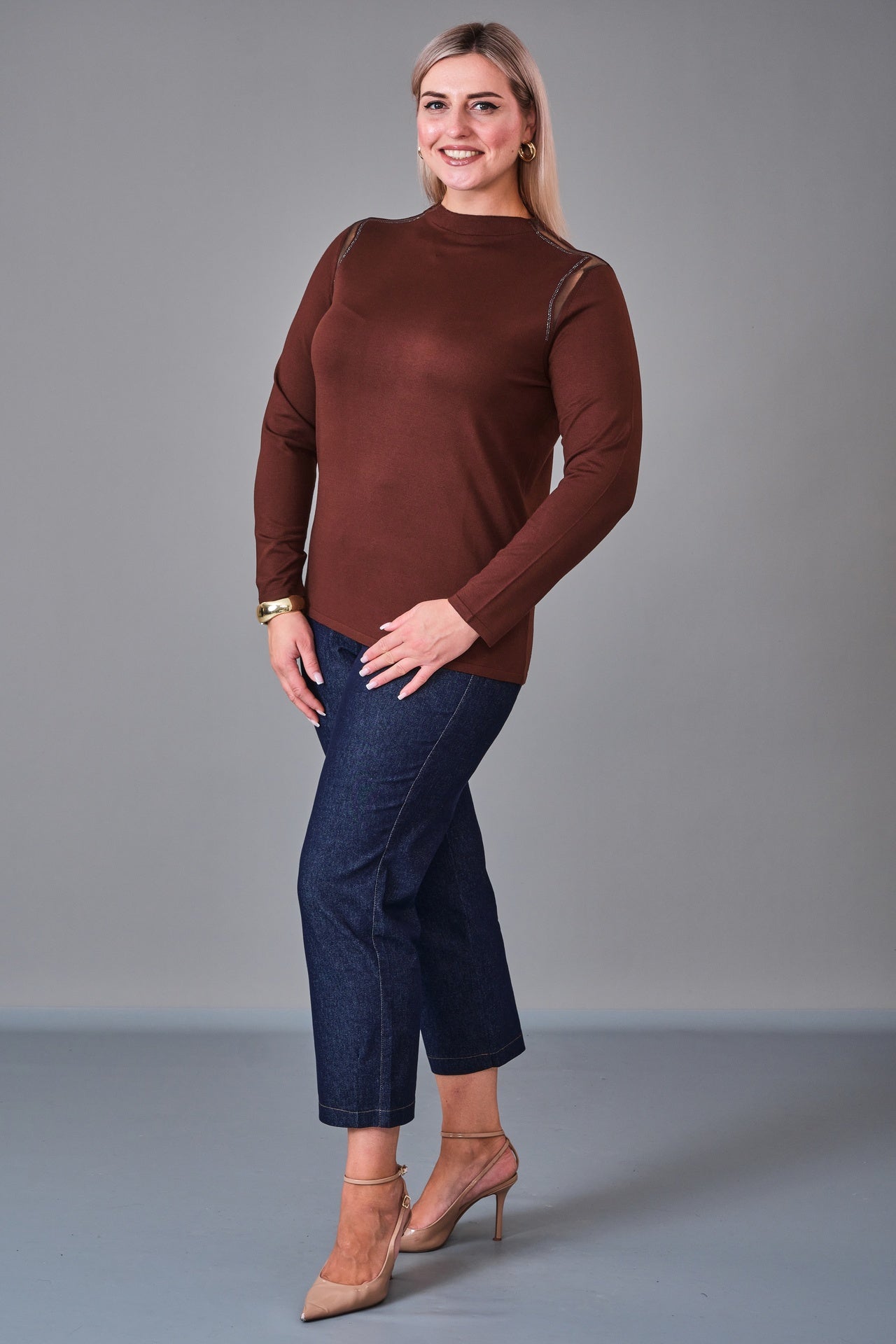 Xlife - Plus Size Knitwear (XLF27K8012) - 8690200217920