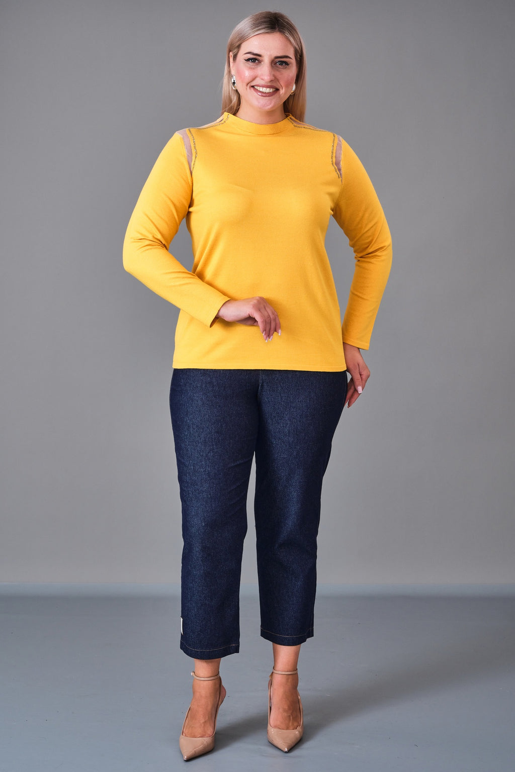 Xlife - Plus Size Knitwear (XLF27K8012) - 8690200217937