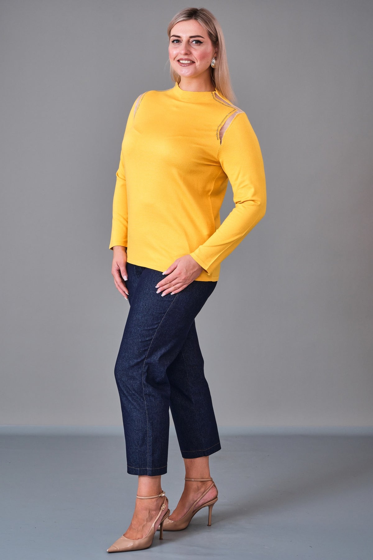 Xlife - Plus Size Knitwear (XLF27K8012) - 8690200217937