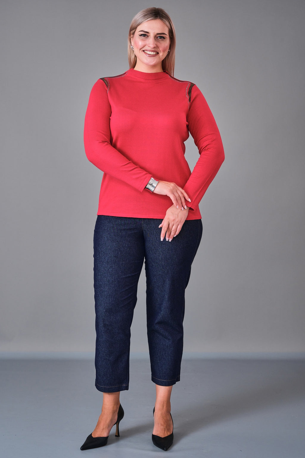 Xlife - Plus Size Knitwear (XLF27K8012) - 8690200217944
