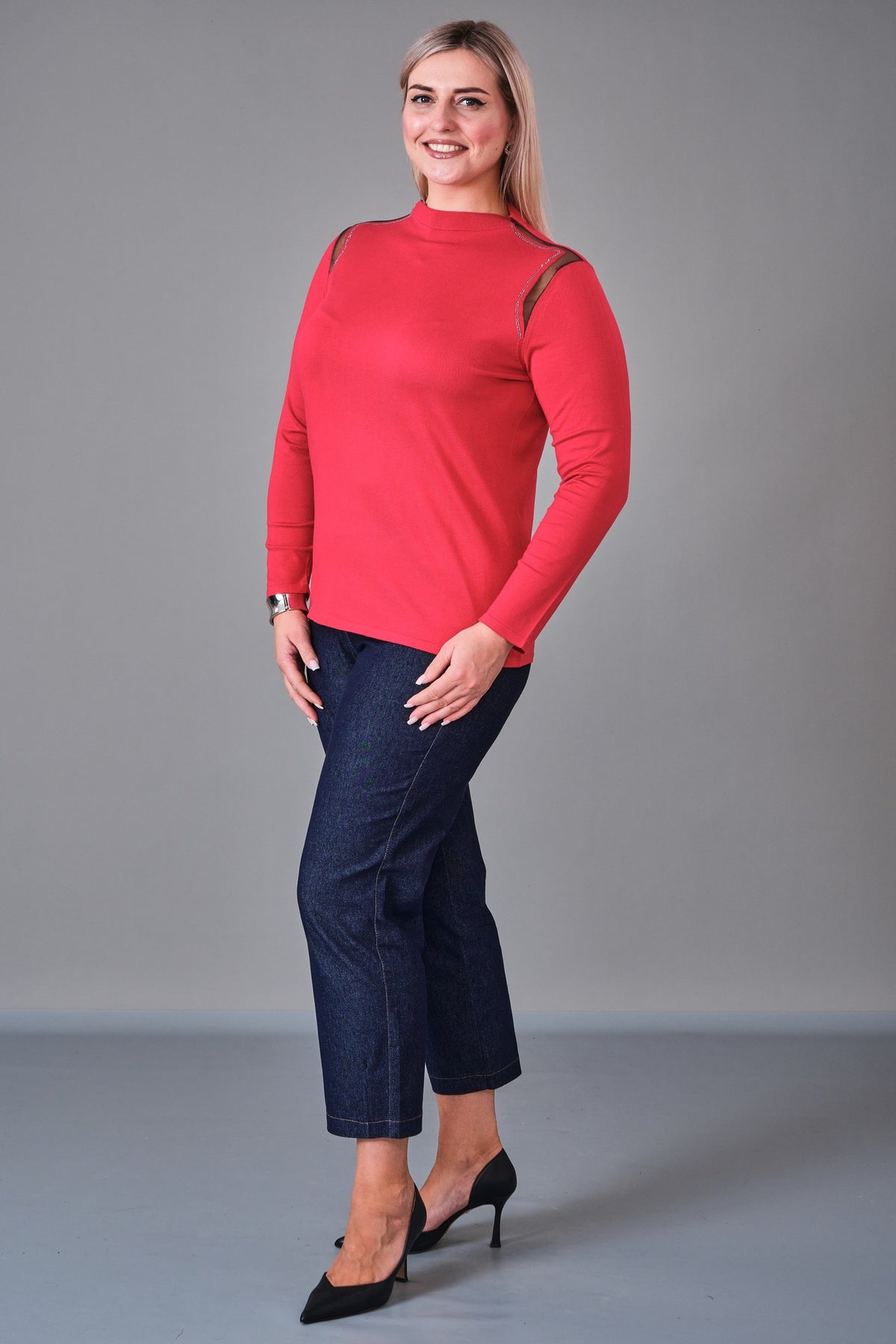 Xlife - Plus Size Knitwear (XLF27K8012) - 8690200217944