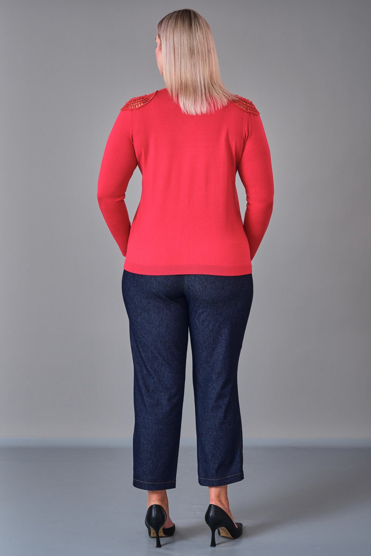 Xlife - Plus Size Knitwear (XLF27K8037) - 8690200217968
