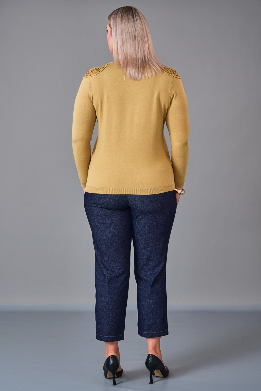 Xlife - Plus Size Knitwear (XLF27K8037) - 8690200217975