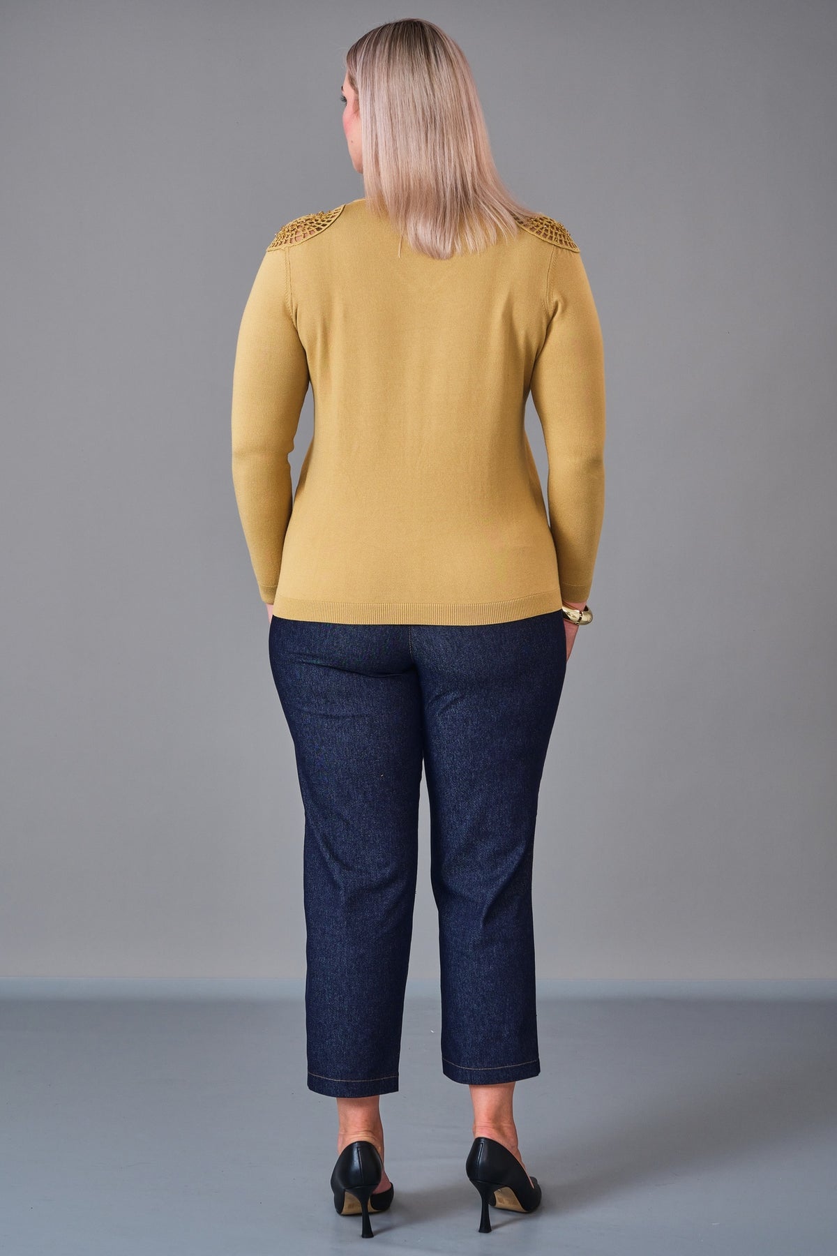Xlife - Plus Size Knitwear (XLF27K8037) - 8690200217975