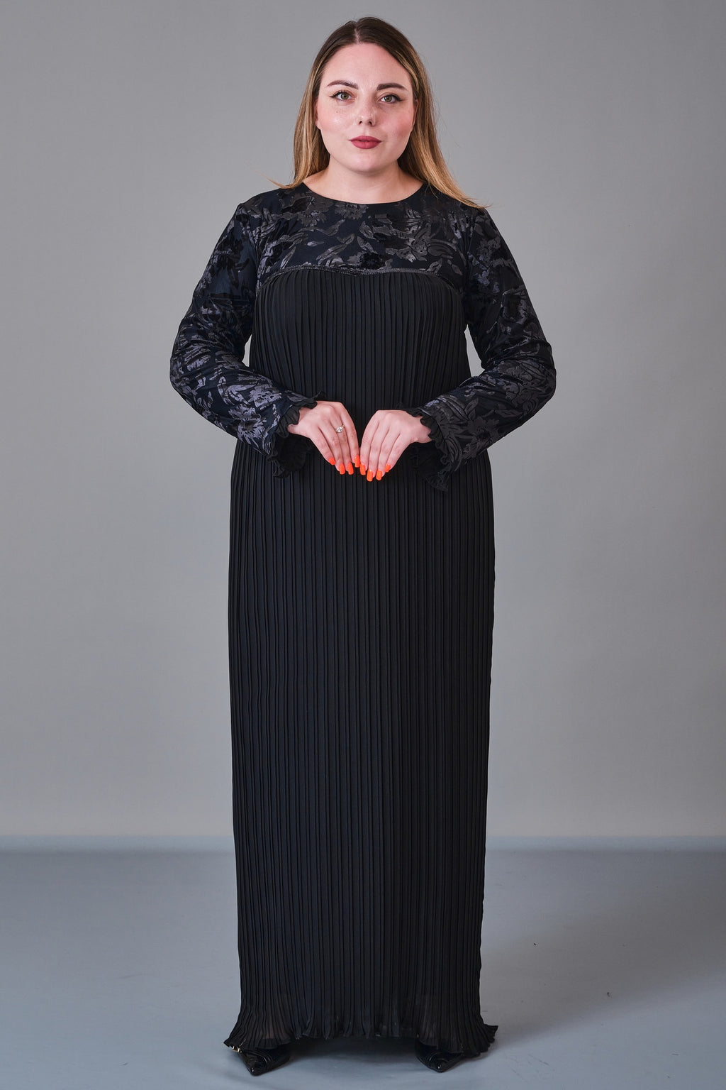 Ksas - Plus Size Dress (KSS27K32417) - 8690200218781