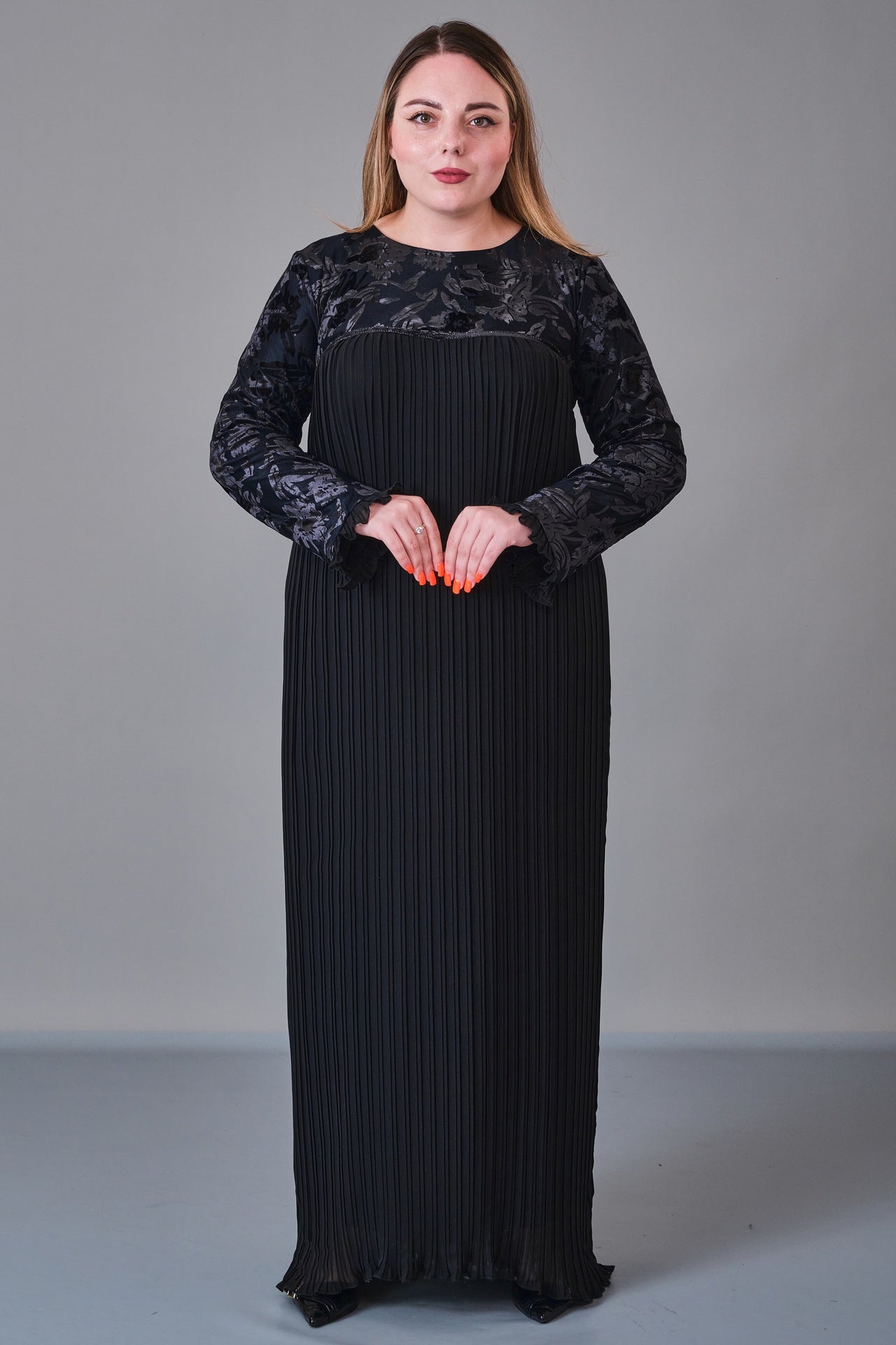 Ksas - Plus Size Dress (KSS27K32417) - 8690200218781