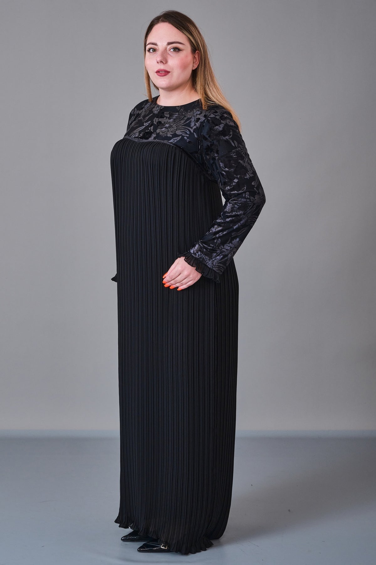 Ksas - Plus Size Dress (KSS27K32417) - 8690200218781