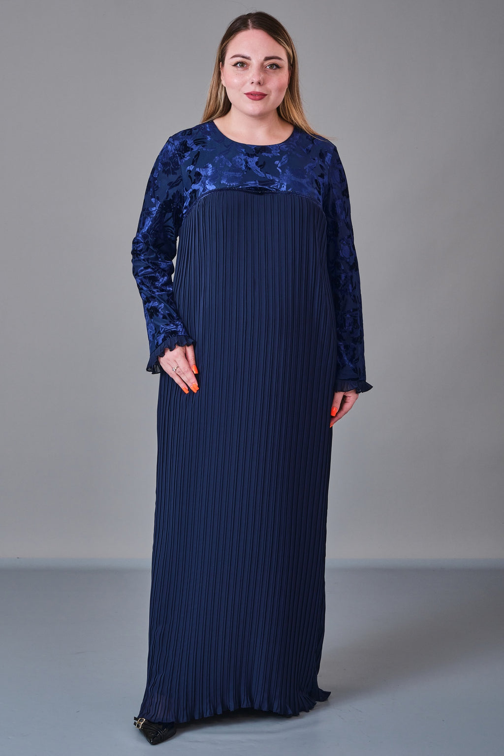 Ksas - Plus Size Dress (KSS27K32417) - 8690200218798