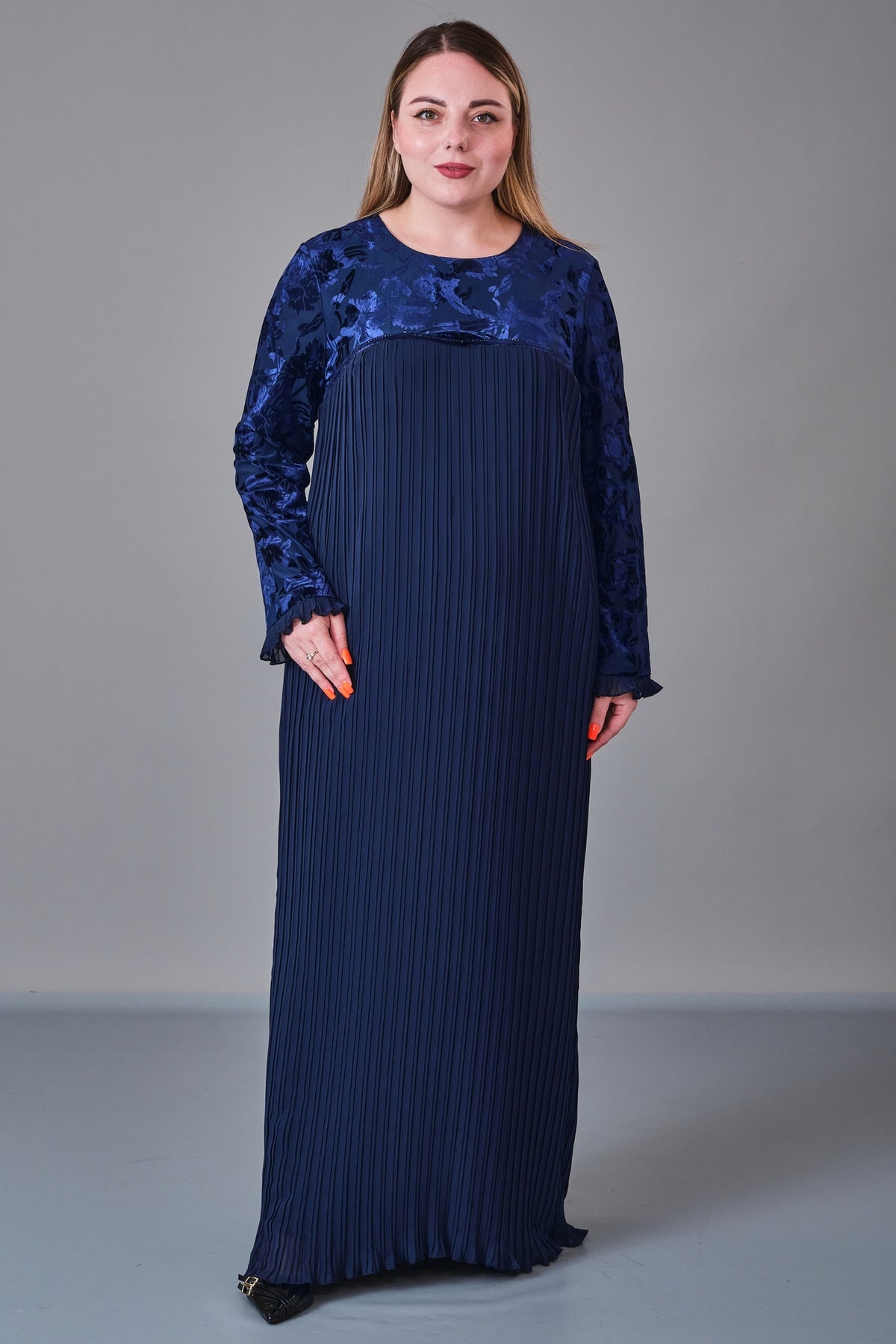 Ksas - Plus Size Dress (KSS27K32417) - 8690200218798