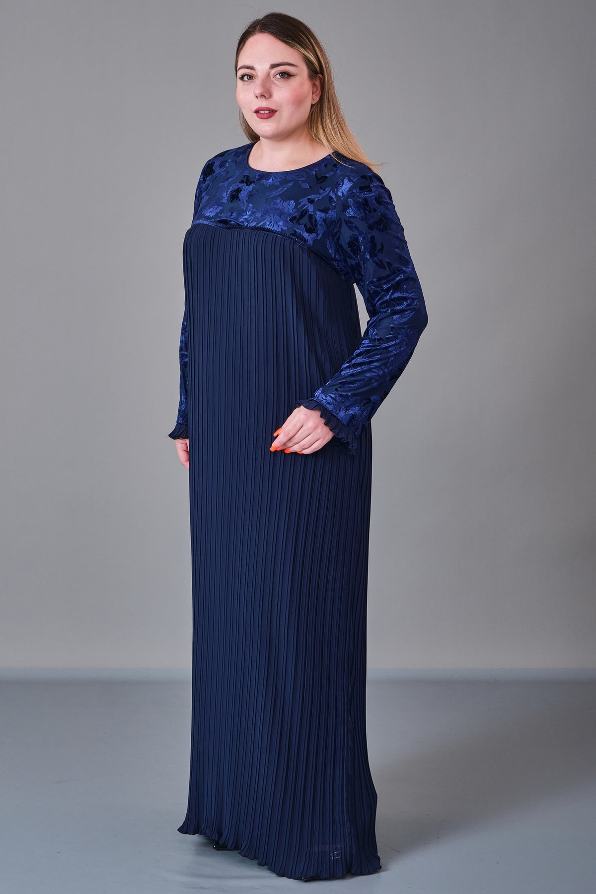 Ksas - Plus Size Dress (KSS27K32417) - 8690200218798