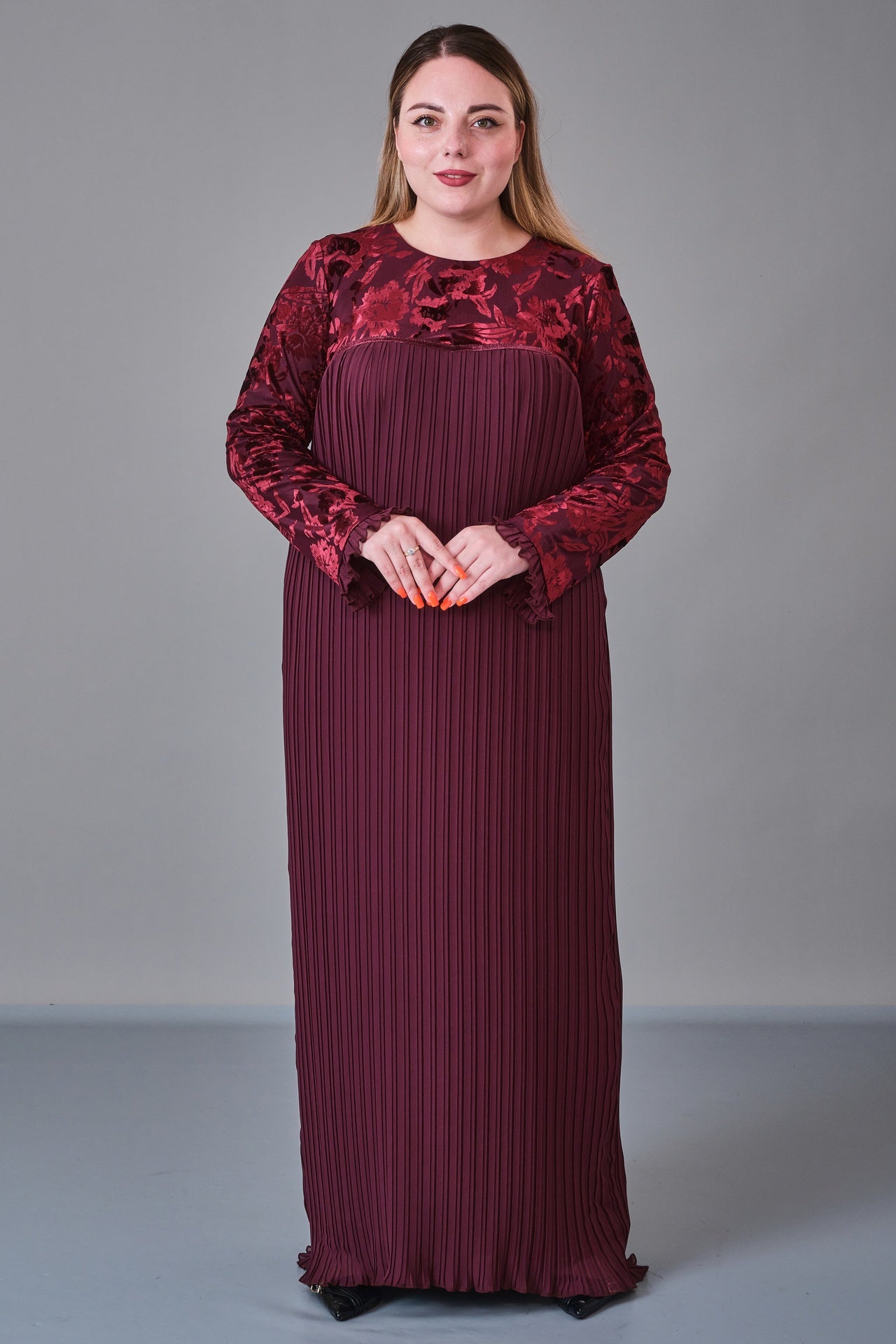 Ksas - Plus Size Dress (KSS27K32417) - 8690200218811