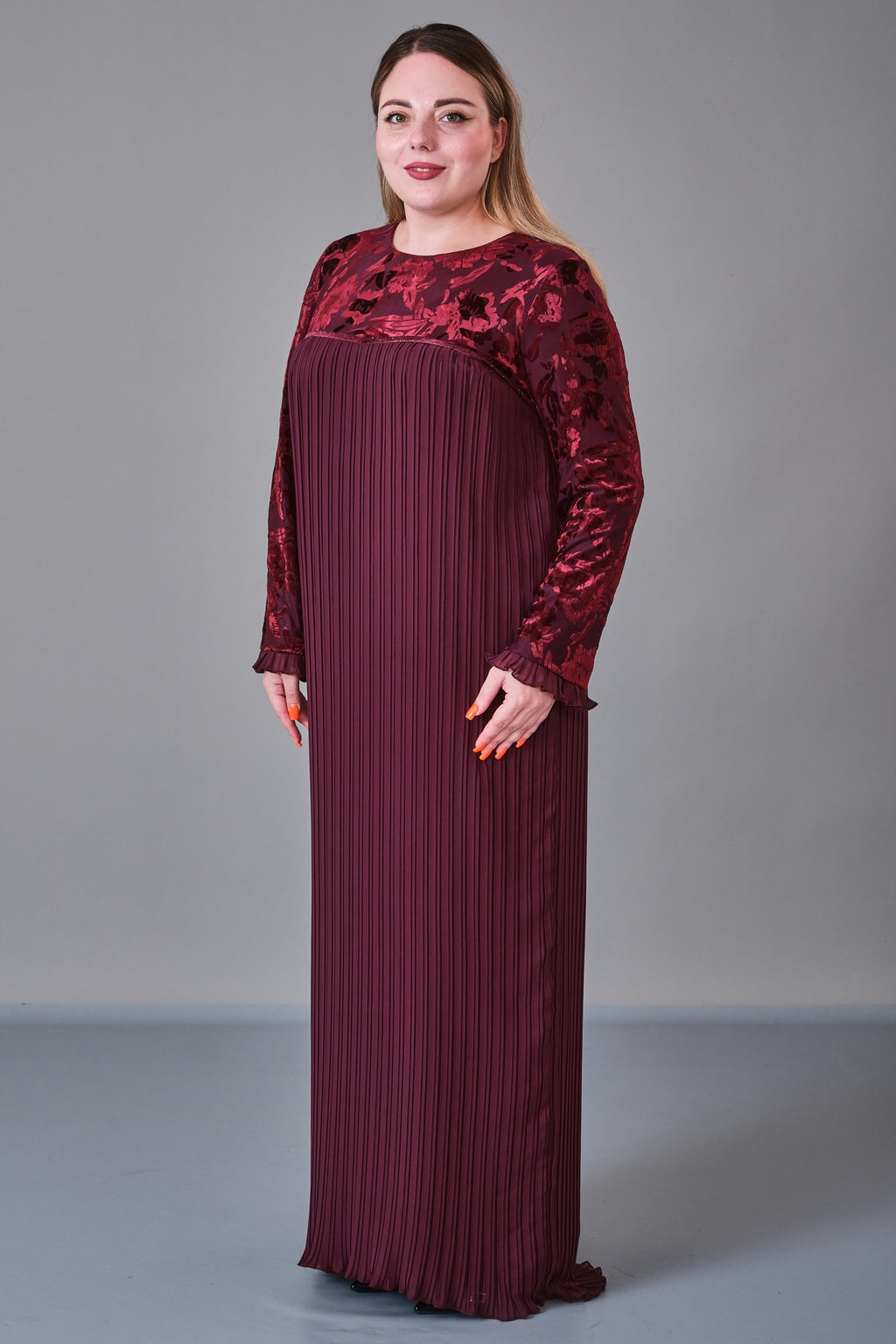Ksas - Plus Size Dress (KSS27K32417) - 8690200218811