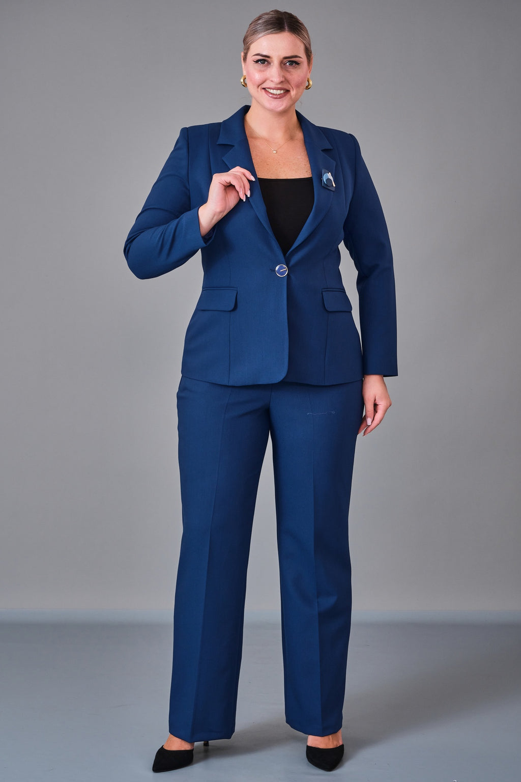 Cocomika - Plus Size Suit (CMK27K3049) - 8690200219412