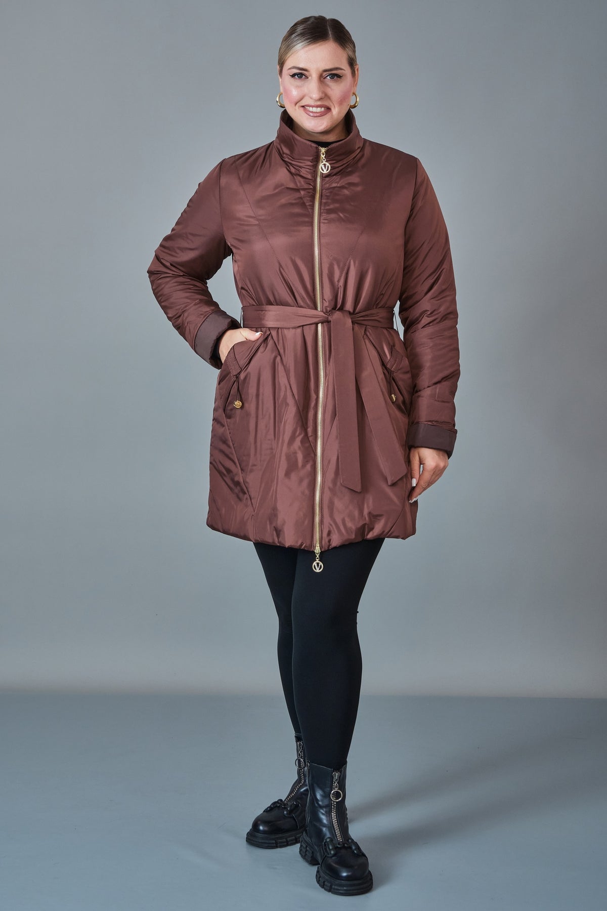 To-See - Plus Size Coat (VVL27K4419XL)