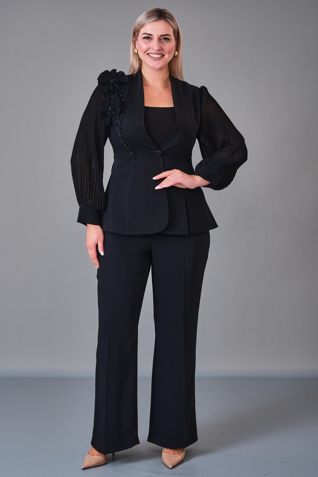Qne Tu - Plus Size Suit (QNE27K5331BB) - 8690200220906