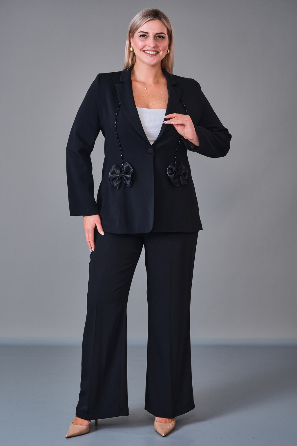 Qne Tu - Plus Size Suit (QNE27K5320BB) - 8690200220937