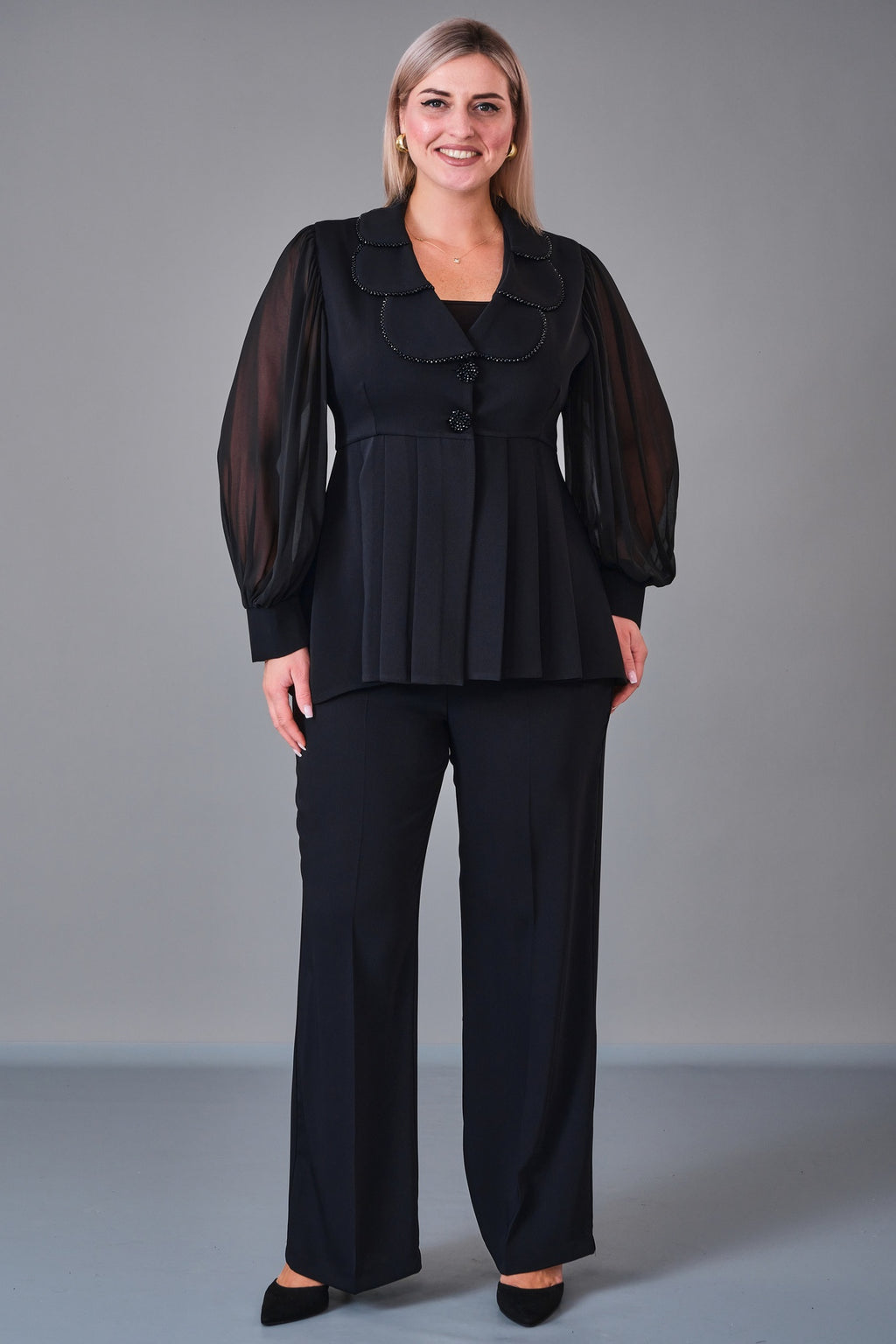 Qne Tu - Plus Size Suit (QNE27K5328BB) - 8690200220951