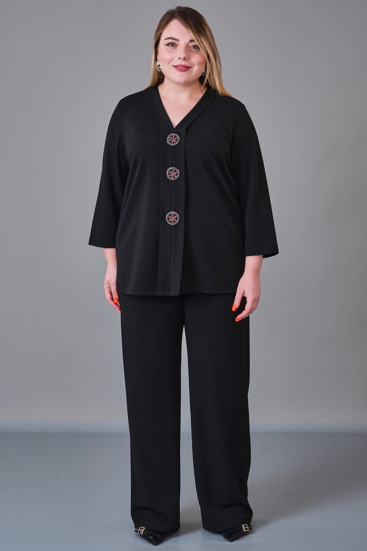 Dress Port - Plus Size Suit (DSP27K3639) - 8690200221309