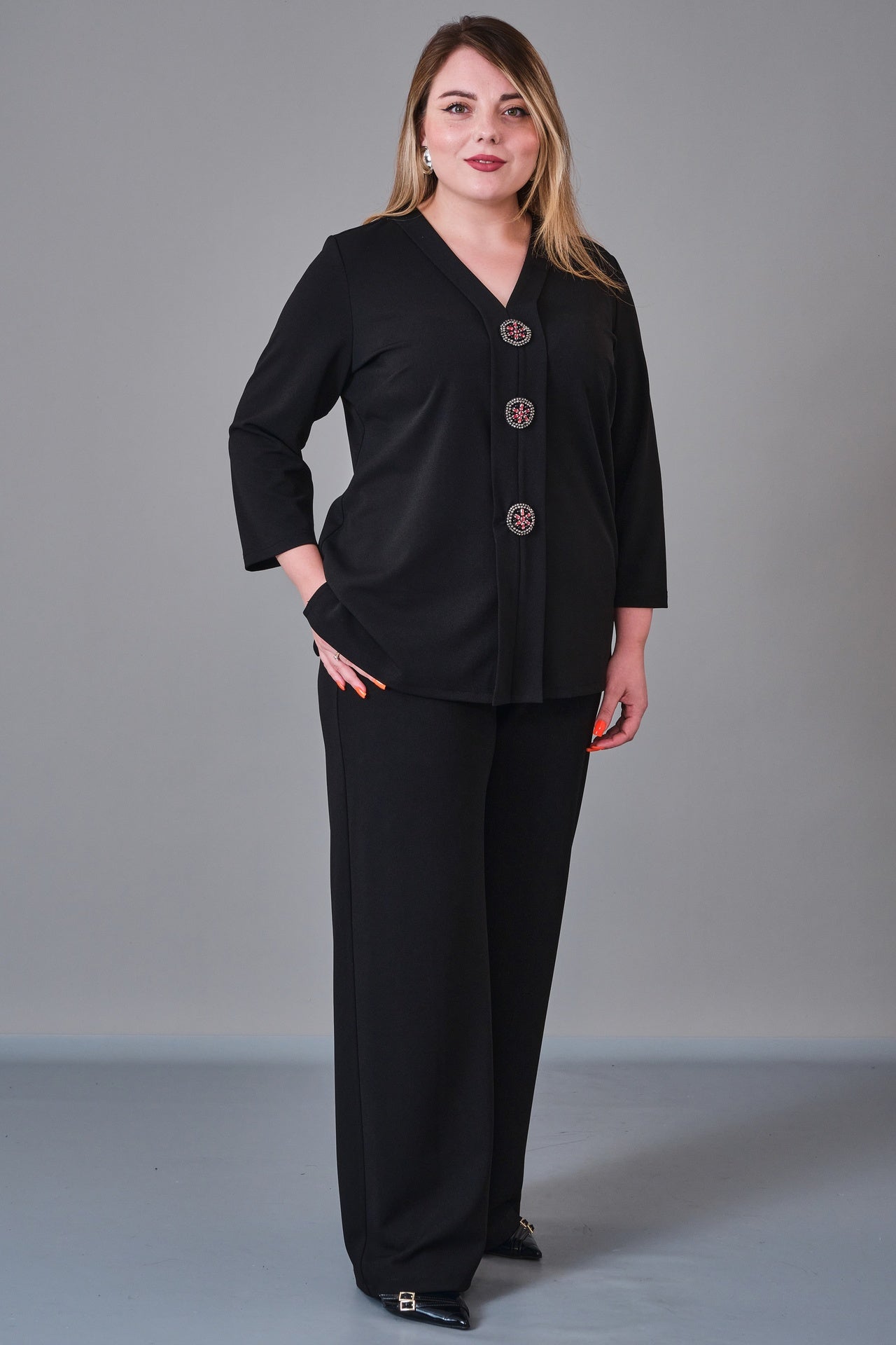 Dress Port - Plus Size Suit (DSP27K3639) - 8690200221309