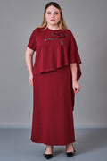 Dress Port - Plus Size Dress (DSP27K5827) - 8690200221439