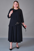 Dress Port - Plus Size Dress (DSP27K5829) - 8690200221453