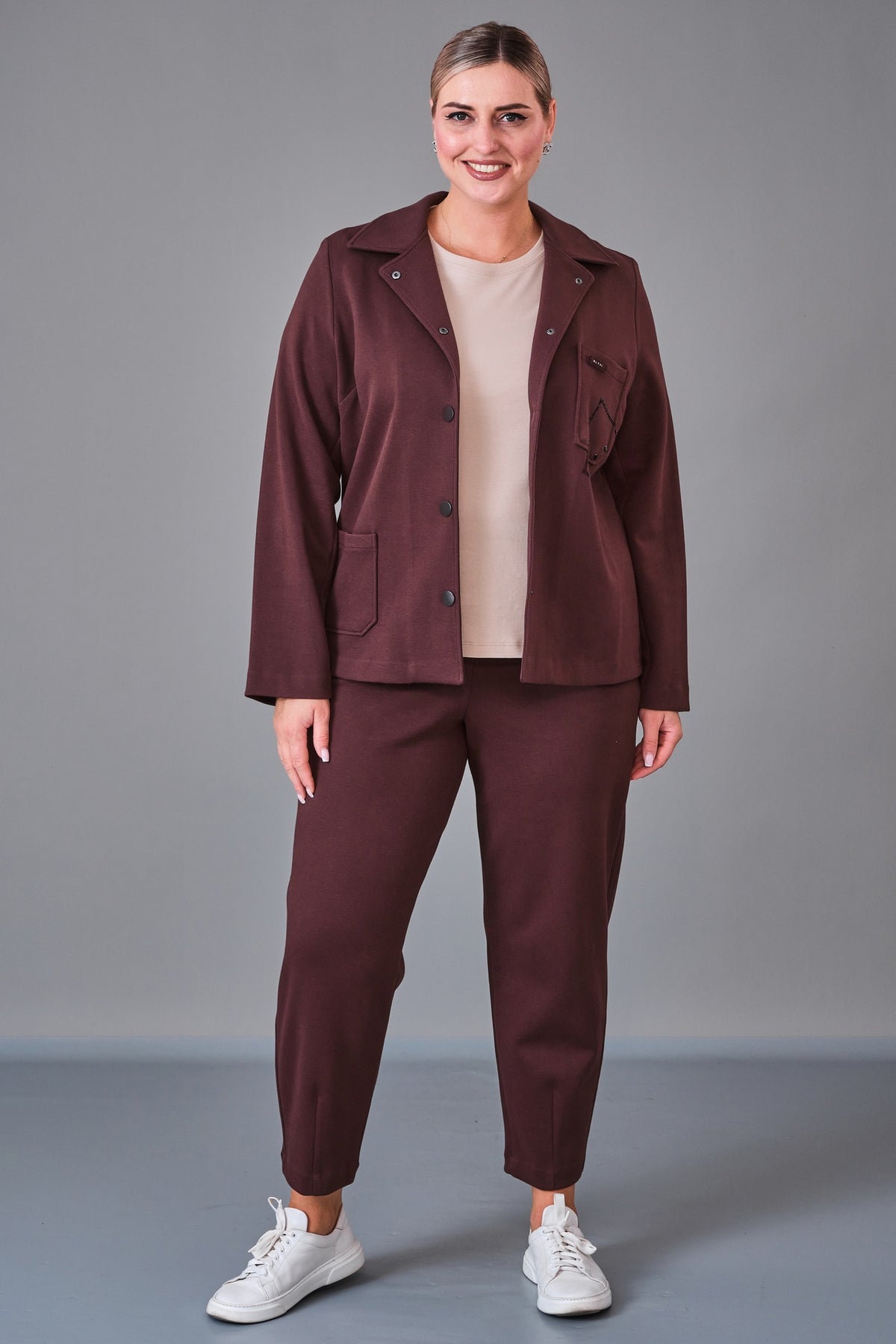 Elitline - Plus Size Suit (ELT27K7-38-4083) - 8690200221484