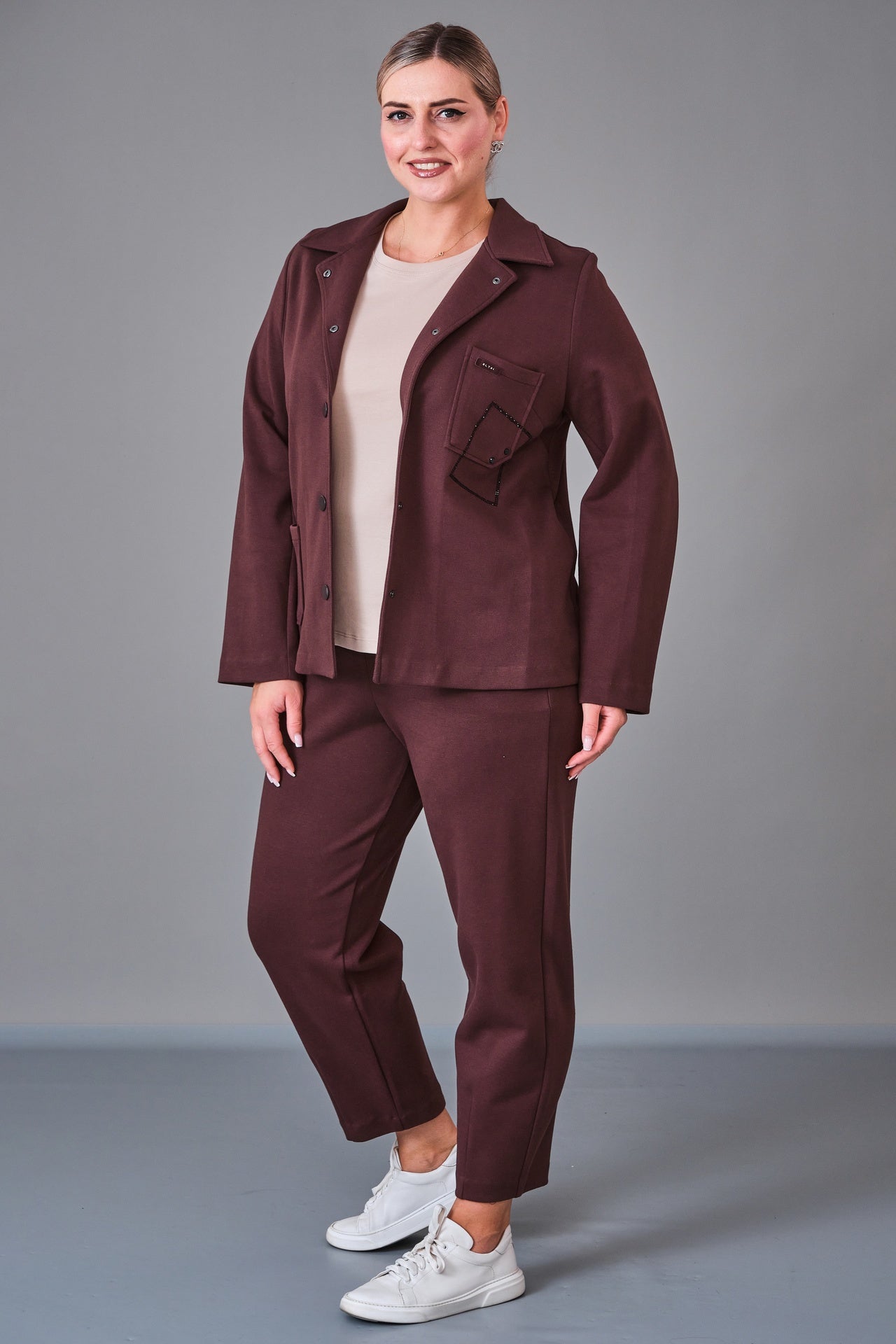 Elitline - Plus Size Suit (ELT27K7-38-4083) - 8690200221484