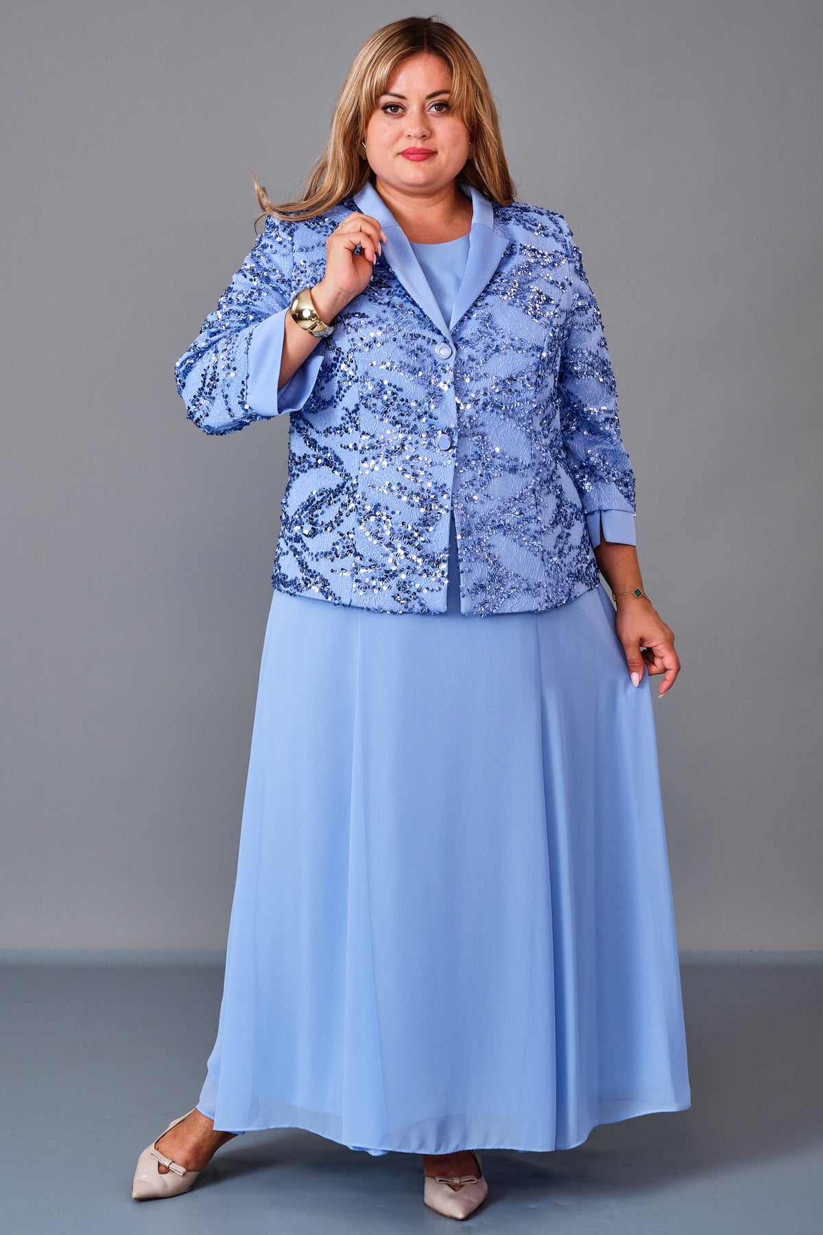 Gumanize - Plus Size Dress (GMZ2027-33-8322) - 8690200221880