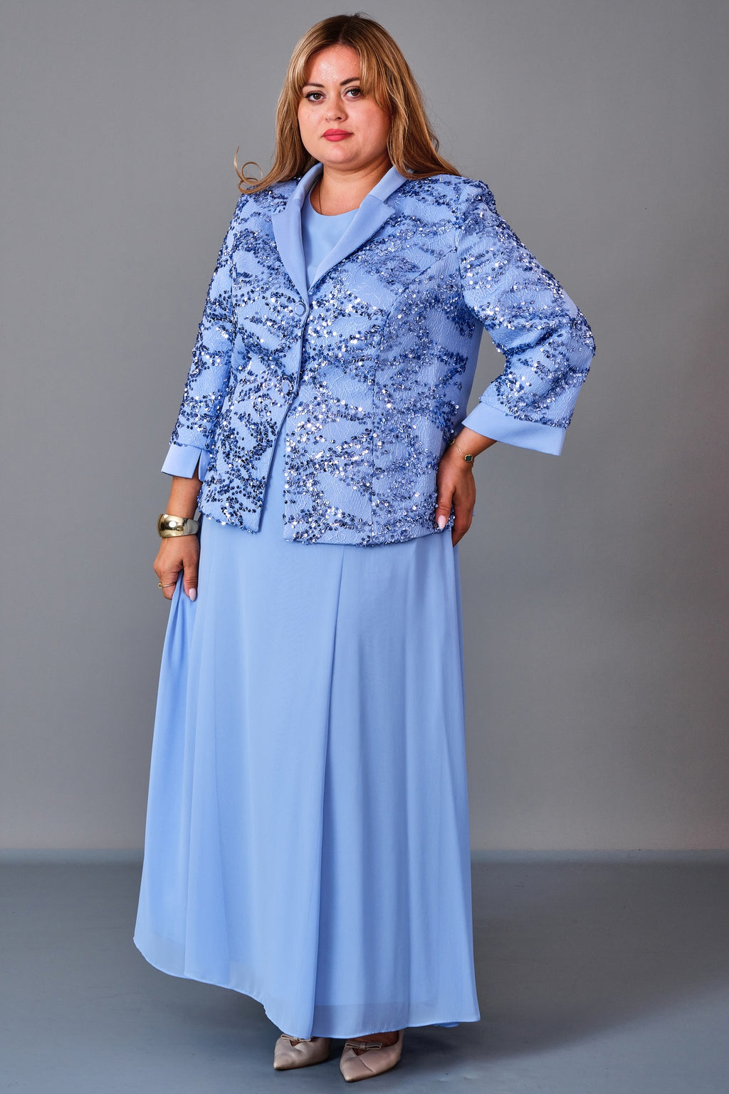 Gumanize - Plus Size Dress (GMZ2027-33-8322) - 8690200221880